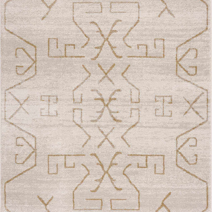 Azzan Cream & Gold Area Rug - Clearance Rugs TriadCommerceInc