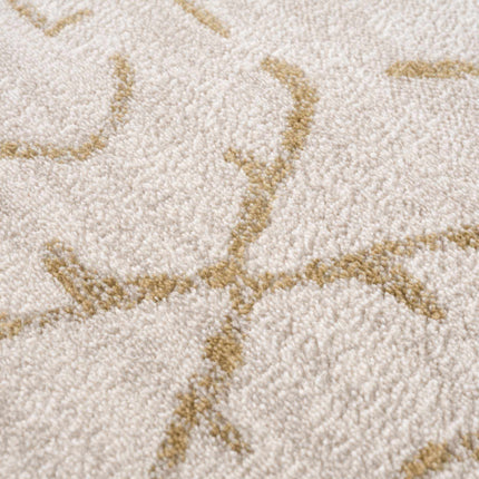 Azzan Cream & Gold Area Rug - Clearance Rugs TriadCommerceInc