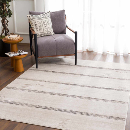 Deja Cream & Charcoal Area Rug - Clearance Rugs TriadCommerceInc