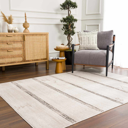 Deja Cream & Charcoal Area Rug - Clearance Rugs TriadCommerceInc