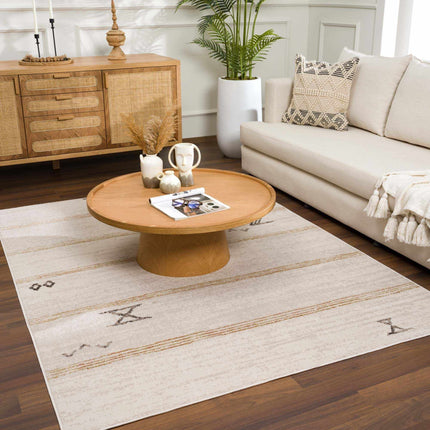 Deja Cream & Gold Area Rug - Clearance Rugs TriadCommerceInc