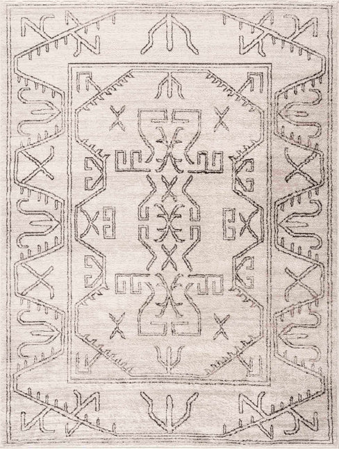 Divya Cream & Charcoal Area Rug - Clearance Rugs TriadCommerceInc