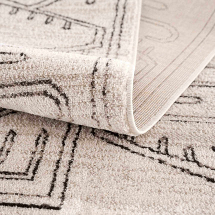 Divya Cream & Charcoal Area Rug - Clearance Rugs TriadCommerceInc