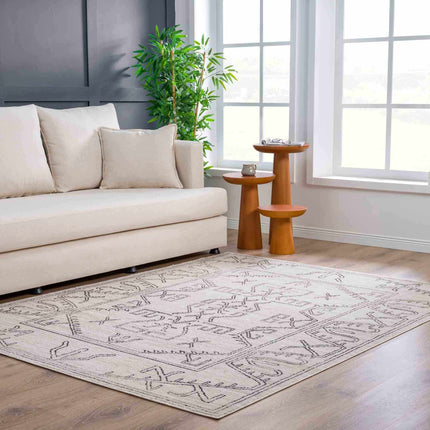 Divya Cream & Charcoal Area Rug - Clearance Rugs TriadCommerceInc