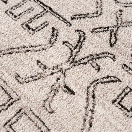 Divya Cream & Charcoal Area Rug - Clearance Rugs TriadCommerceInc