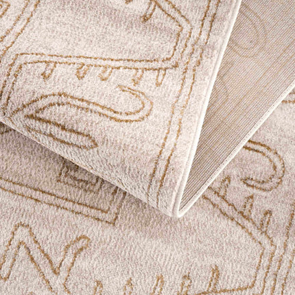 Divya Cream & Gold Area Rug - Clearance Rugs TriadCommerceInc