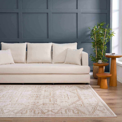 Divya Cream & Gold Area Rug - Clearance Rugs TriadCommerceInc