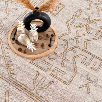 Divya Cream & Gold Area Rug - Clearance Rugs TriadCommerceInc