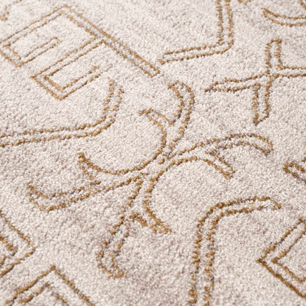 Divya Cream & Gold Area Rug - Clearance Rugs TriadCommerceInc