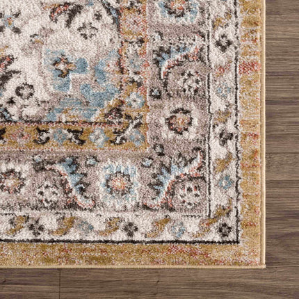 Albie Gold & Beige Area Rug - Clearance Rugs TriadCommerceInc