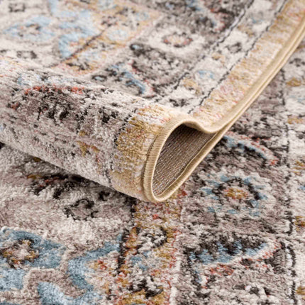 Albie Gold & Beige Area Rug - Clearance Rugs TriadCommerceInc
