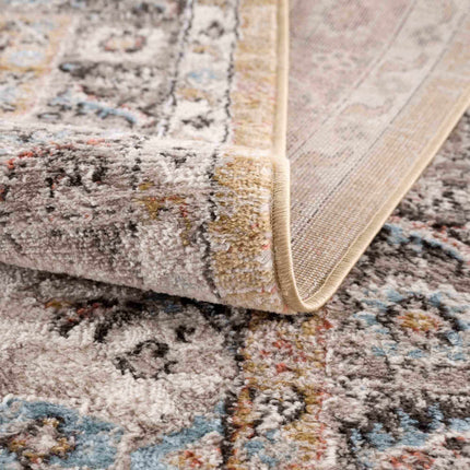 Albie Gold & Beige Area Rug - Clearance Rugs TriadCommerceInc