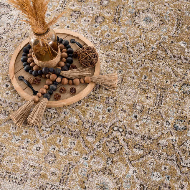 Anana Gold & Beige Area Rug - Clearance Rugs TriadCommerceInc