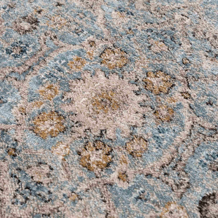 Anana Silver Blue & Beige Area Rug - Clearance Rugs TriadCommerceInc