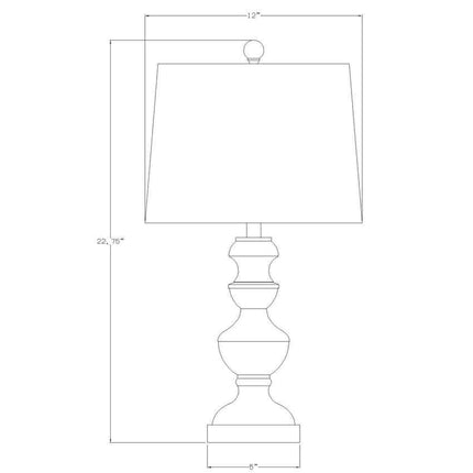 Kallham Traditional Table Lamp Home Decor > Lighting > Lamp > Table Lamps TriadCommerceInc