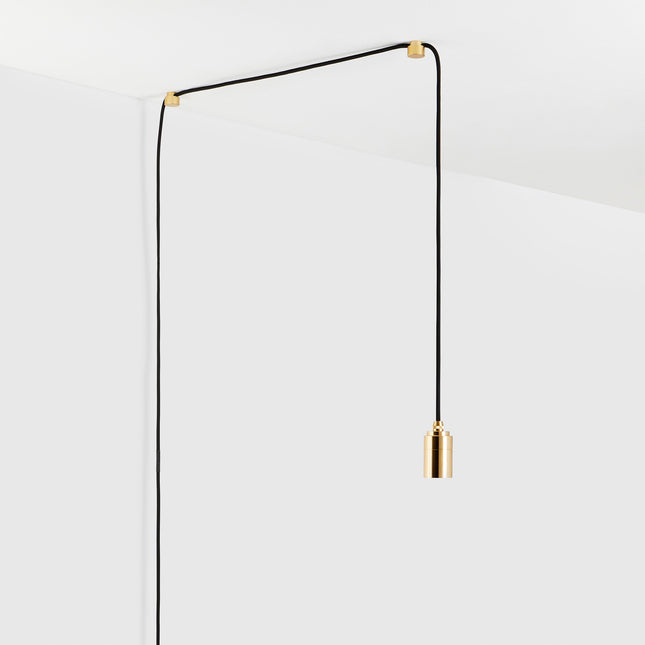 Plug-In Pendant Light in Brass Home Decor > Lighting > Ceiling Lights > Pendant Lights TriadCommerceInc Brass