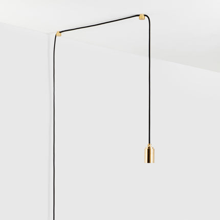 Oblo Plug-In Pendant Light in Brass Home Decor > Lighting > Ceiling Lights > Pendant Lights TriadCommerceInc