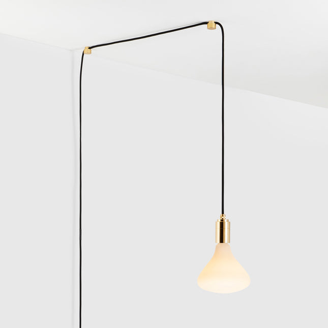 Noma Plug-In Pendant Light in Brass Home Decor > Lighting > Ceiling Lights > Pendant Lights TriadCommerceInc Brass