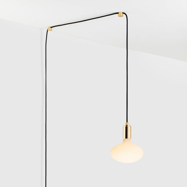 Oval Plug-In Pendant Light in Brass Home Decor > Lighting > Ceiling Lights > Pendant Lights TriadCommerceInc Brass