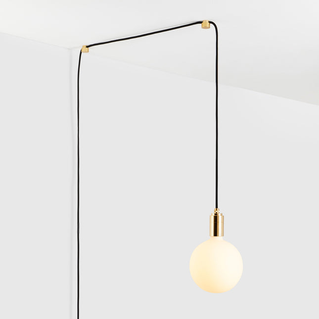 Sphere IV Plug-In Pendant Light in Brass Home Decor > Lighting > Ceiling Lights > Pendant Lights TriadCommerceInc Brass