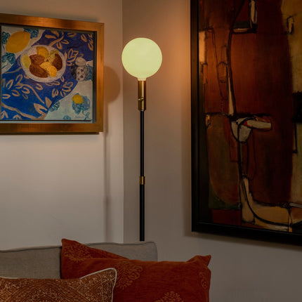 Poise Adjustable Floor Lamp in Brass Floor Lamps TriadCommerceInc
