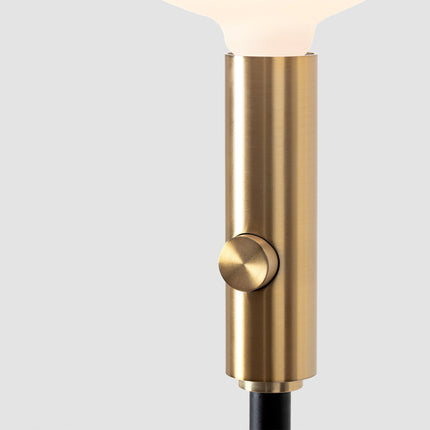 Poise Adjustable Floor Lamp in Brass Floor Lamps TriadCommerceInc