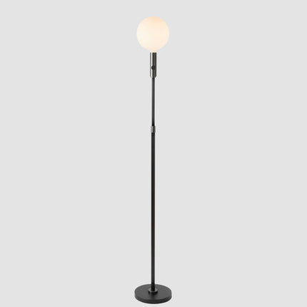 Poise Adjustable Floor Lamp in Graphite + Sphere V Floor Lamps TriadCommerceInc Graphite