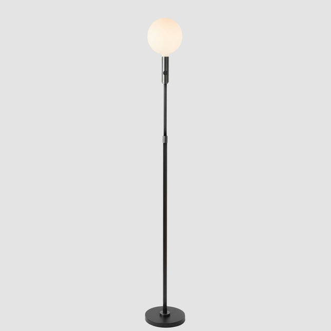 Poise Adjustable Floor Lamp in Graphite + Sphere V Floor Lamps TriadCommerceInc Graphite