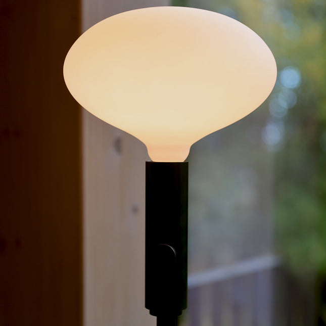 Poise Adjustable Floor Lamp in Brass + Oval II Floor Lamps TriadCommerceInc