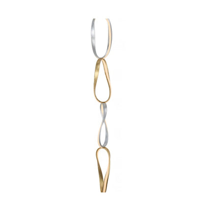 Prague Vertical Chandelier // Gold & Chrome Chandeliers TriadCommerceInc   
