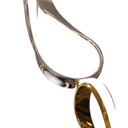 Prague Vertical Chandelier // Gold & Chrome Chandeliers TriadCommerceInc   