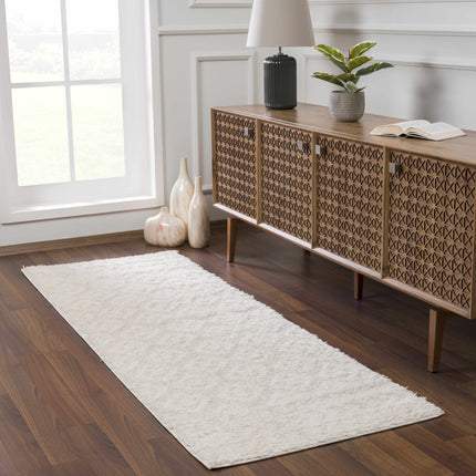 Eivin Cream Diamonds Plush Rug Rugs TriadCommerceInc