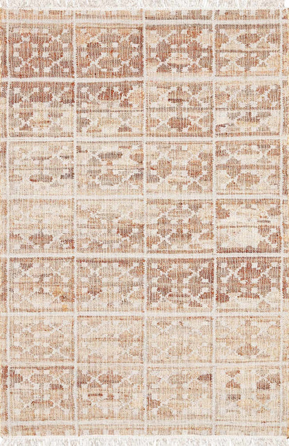 Rice Handcrafted Fringed Jute Carpet Rugs TriadCommerceInc