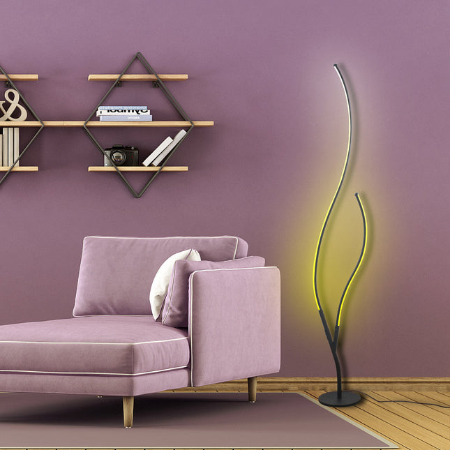 RGBCW Ripple Floor Lamp Floor Lamps TriadCommerceInc