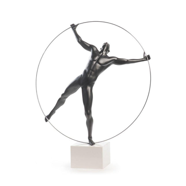 Ring Man Sculpture // Matte Black Sculpture TriadCommerceInc   
