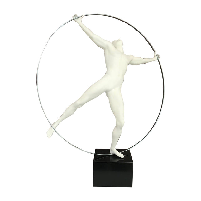 Ring Man Sculpture // White Sculpture TriadCommerceInc   