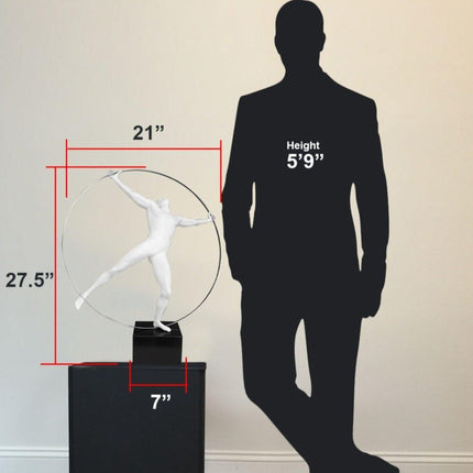 Ring Man Sculpture // White Sculpture TriadCommerceInc   