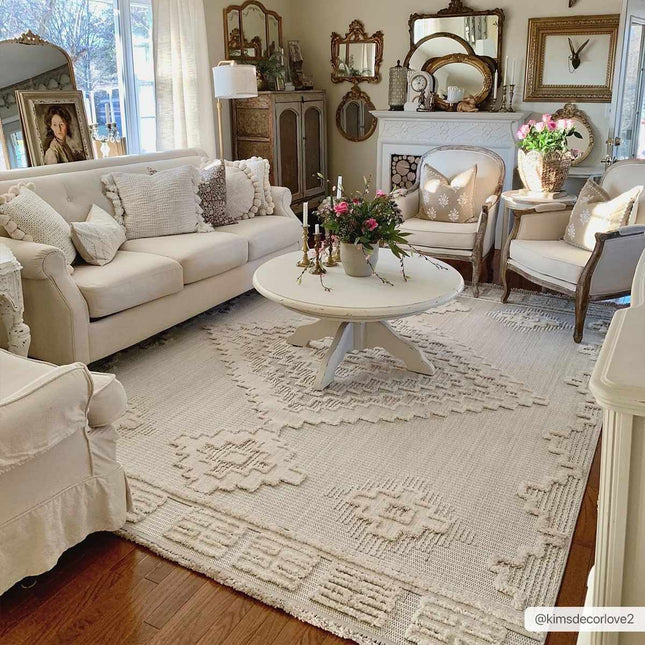Rosales High-Low Rustic Rug Rugs TriadCommerceInc