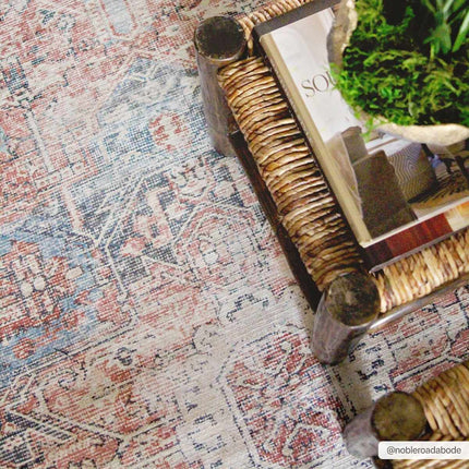Rosman Distressed Washable Rug Rugs TriadCommerceInc