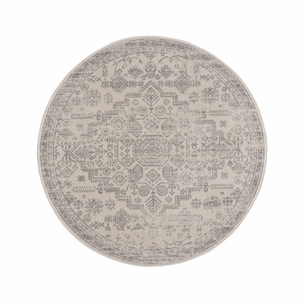 Tigried Ivory & Gray 2323 Area Rug - Clearance Rugs TriadCommerceInc 7'10" Round