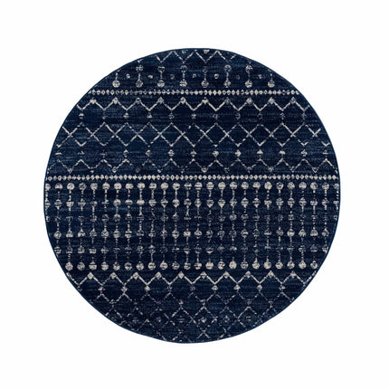 Tigrican Navy 2335 Area Rug Rugs TriadCommerceInc 7'10" Round