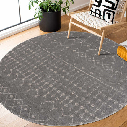 Tigrican 2334 Light Gray Rug - Limited Edition Rugs TriadCommerceInc 5'3" Round