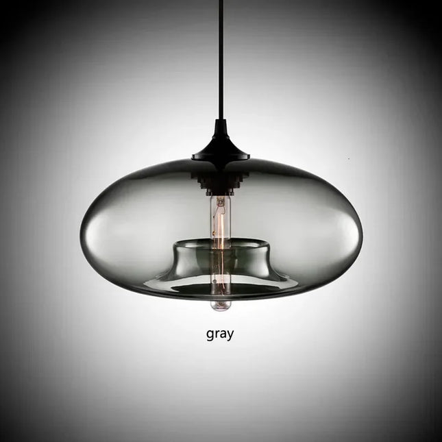 Nordic Hanging Spherical Light Fixtures Pendants TriadCommerceInc Grey  