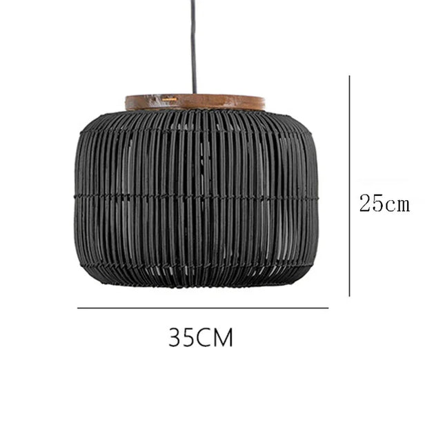 Wabi-Sabi Pendant Light Pendants TriadCommerceInc Black Small  