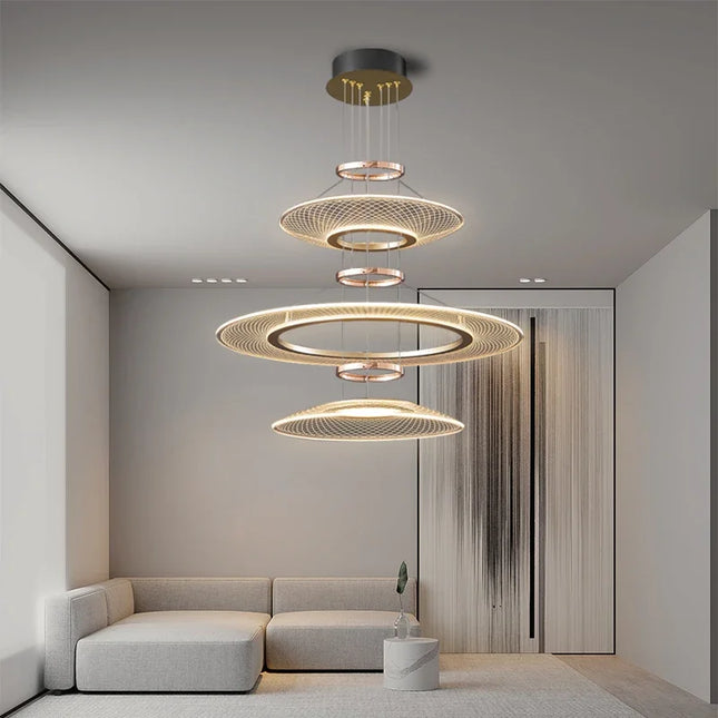 LED Round Crystal Pendant Lamp Chandeliers TriadCommerceInc   