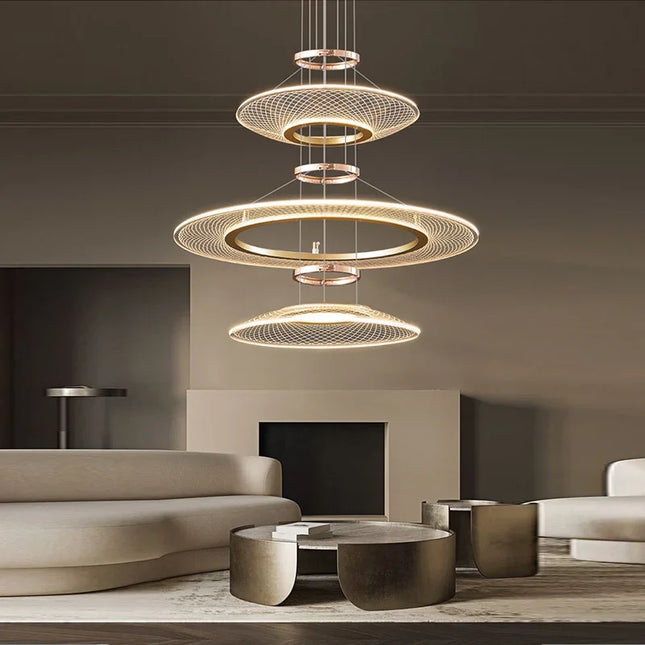 LED Round Crystal Pendant Lamp Chandeliers TriadCommerceInc   