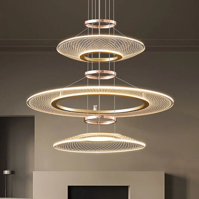 LED Round Crystal Pendant Lamp Chandeliers TriadCommerceInc   