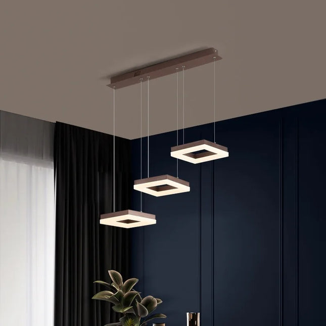 Nordic Single Head Pendant Lamp Pendants TriadCommerceInc Coffee-Square Cold White 