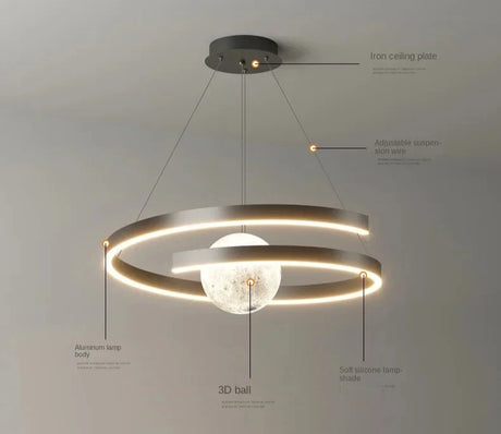 Modern Minimalist Nordic Chandelier Chandeliers TriadCommerceInc   