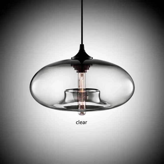 Nordic Hanging Spherical Light Fixtures Pendants TriadCommerceInc Transparent  